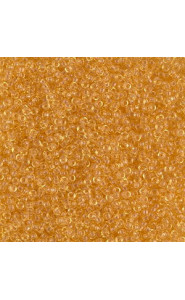 Miyuki rocailles Perlen 15/0 - Transparent light topaz 15-132
